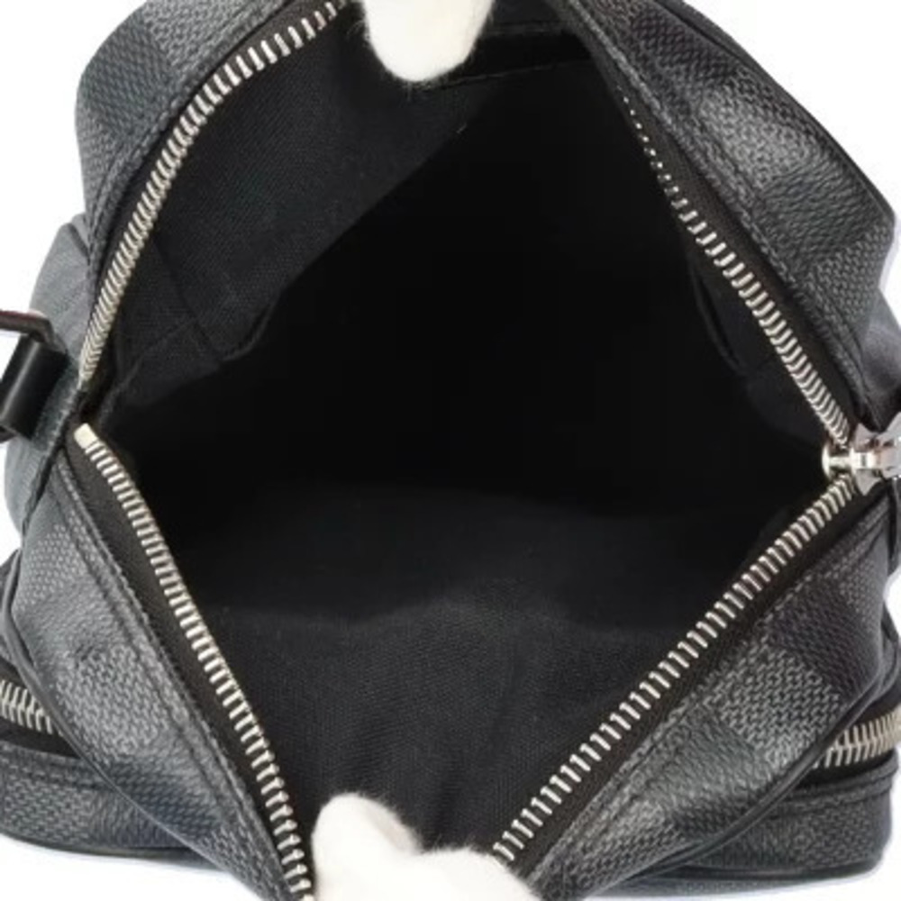 Louis Vuitton Shoulder Bag Black Canvas Rem Black Damier Graphite View 6